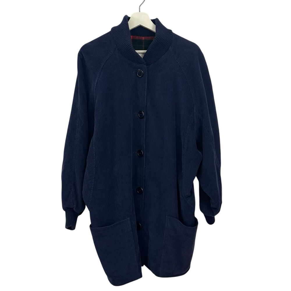 Vintage Misty Harbor Men’s Blue Corduroy Button Down Jacket Size L